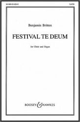 Festival Te Deum SATB choral sheet music cover